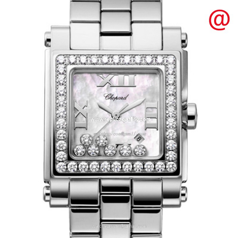 Chopard HAPPY SPORT 278505-2001 Quartz Stainless Steel & Diamonds White