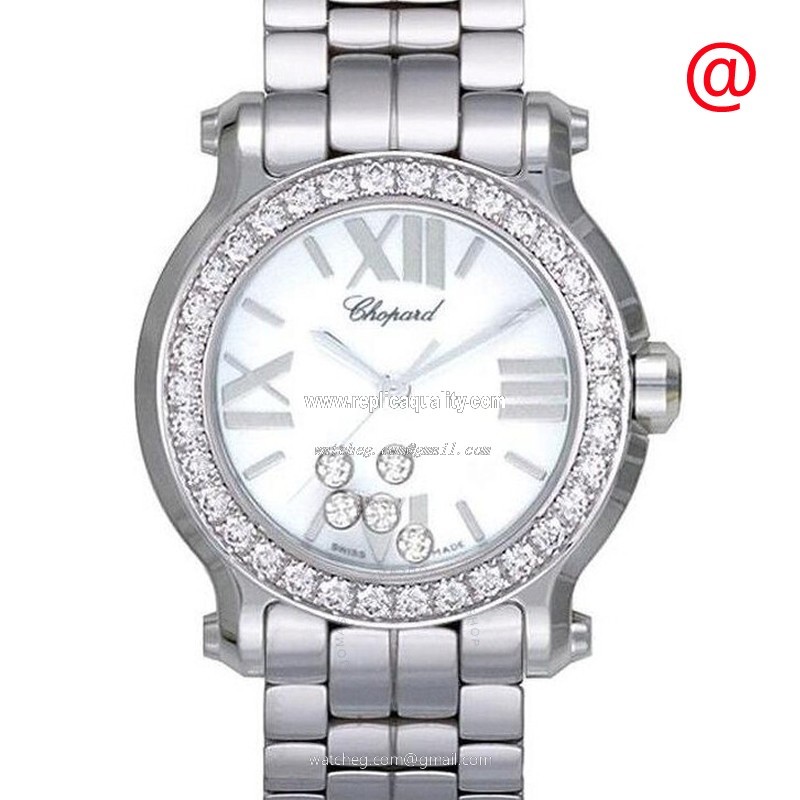 Chopard 278509-3008 Quartz Stainless Steel & Diamonds White