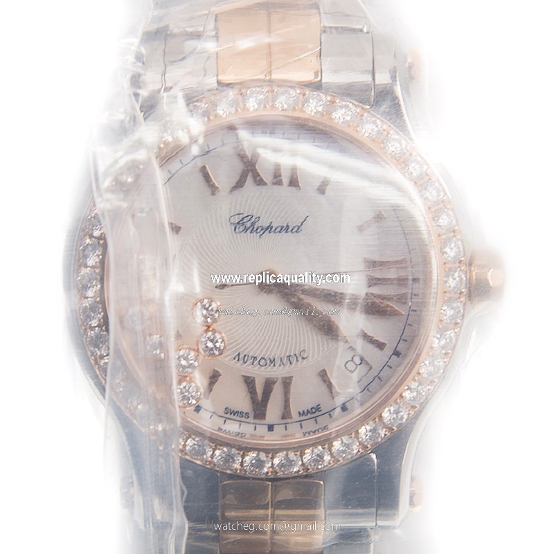 Chopard HAPPY SPORT 278559-6007 Automatic 18kt Rose Magic & Diamond White