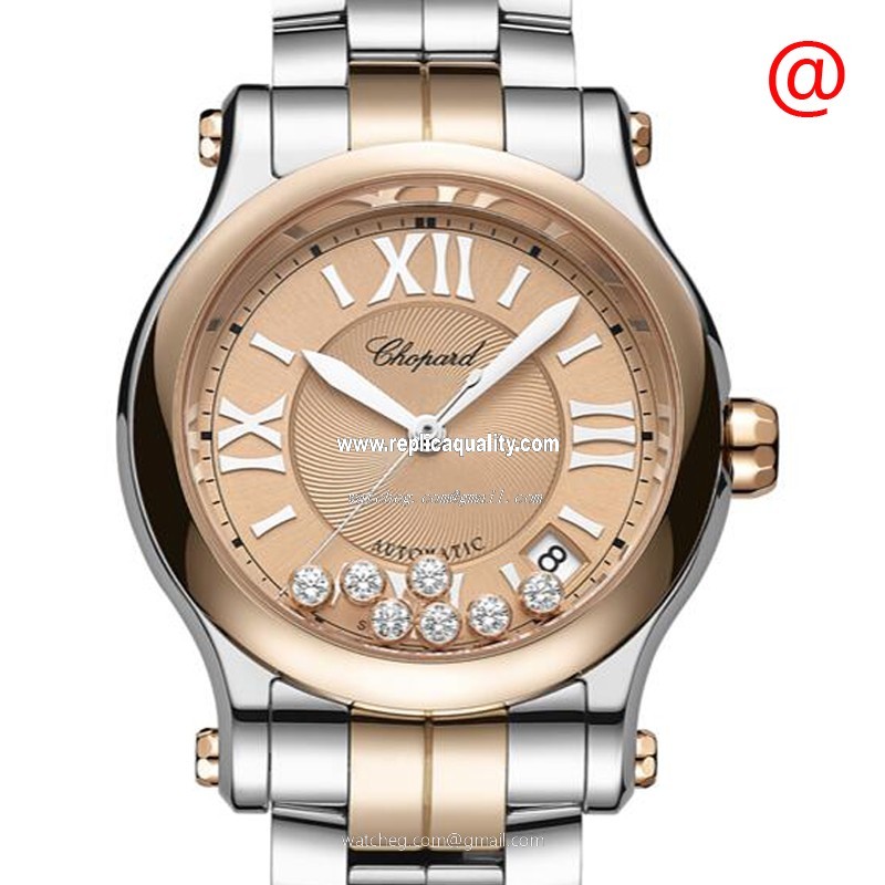 Chopard HAPPY SPORT 278559-6019 Automatic 18kt Rose Gold & Steel Gold