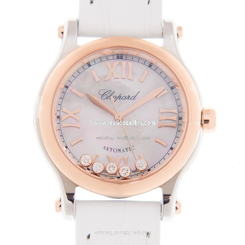 Chopard HAPPY SPORT 278573-6018 Automatic 18kt Rose Gold White