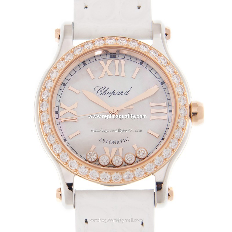Chopard HAPPY SPORT 278573-6020 Automatic 18kt Gold & Diamond & Steel White