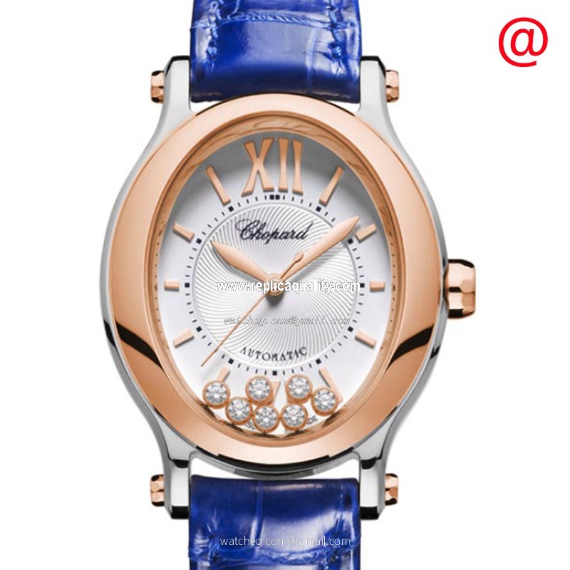 Chopard HAPPY SPORT 278602-6001 Automatic 18kt Rose Gold & Steel Silver