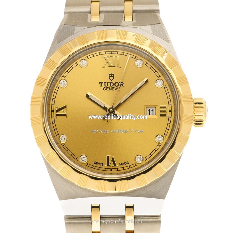 Tudor TUDOR ROYAL 28303-91033-8DI-CH Automatic 18kt Gold & Steel Gold