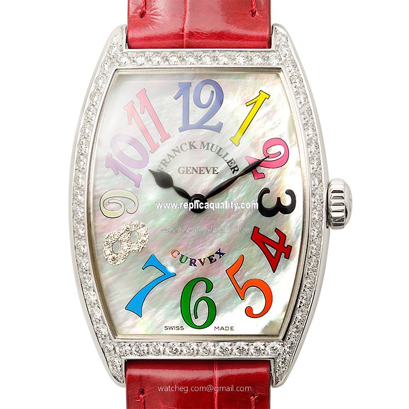 Franck Muller CINTREE CURVEX 2852 QZ COL DRM MOP D1R CD8 (AC) Quartz  White