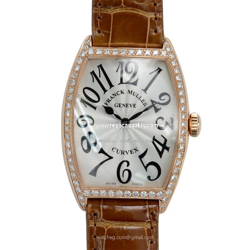 Franck Muller MASTER OF COMPLICATION 2852 QZ D 1R (5N) Quartz 18kt Rose Gold & Diamonds Silver