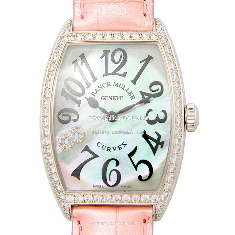 Franck Muller CINTREE CURVEX 2852 QZ MOP D 1R CD8 (AC) Quartz Stainless Steel & Diamonds White