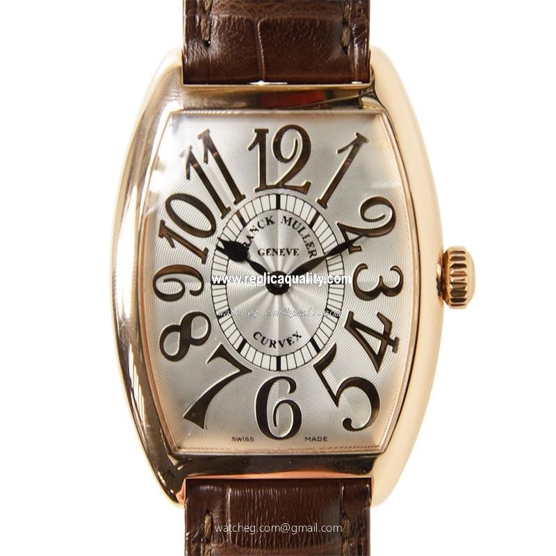Franck Muller CINTREE CURVEX 2852 QZ REL (5N) Quartz 18kt Rose Gold Silver