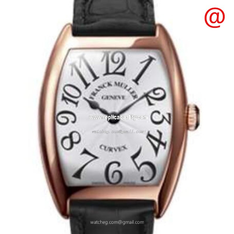 Franck Muller CINTREE CURVEX 2852 SC BL V(5N) Automatic 18kt Rose Gold Silver