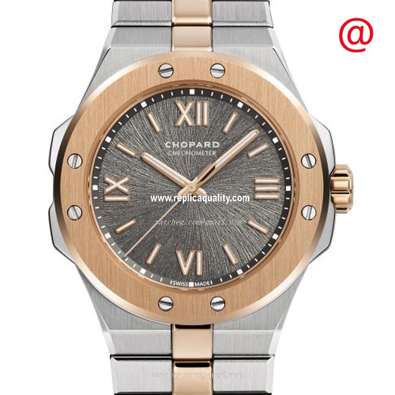 Chopard ALPINE EAGLE 298601-6001 Automatic 18kt Rose Gold & Steel Gray