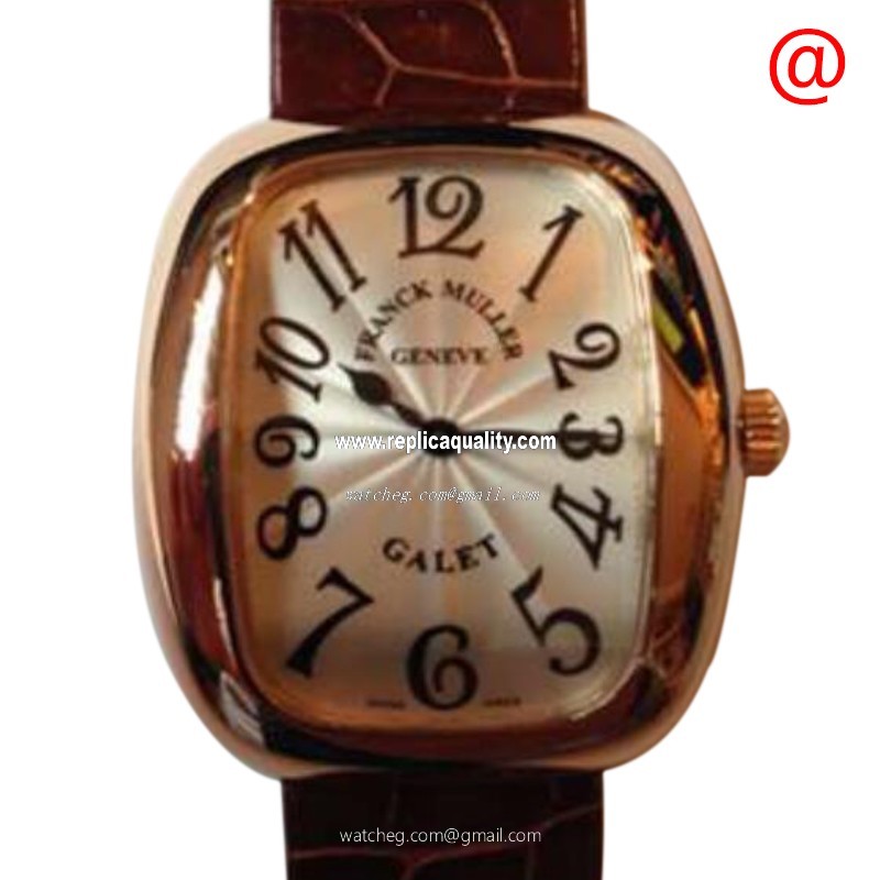 Franck Muller GALET 3002 M QZ BLARB(5N) Quartz 18kt Rose Gold Silver