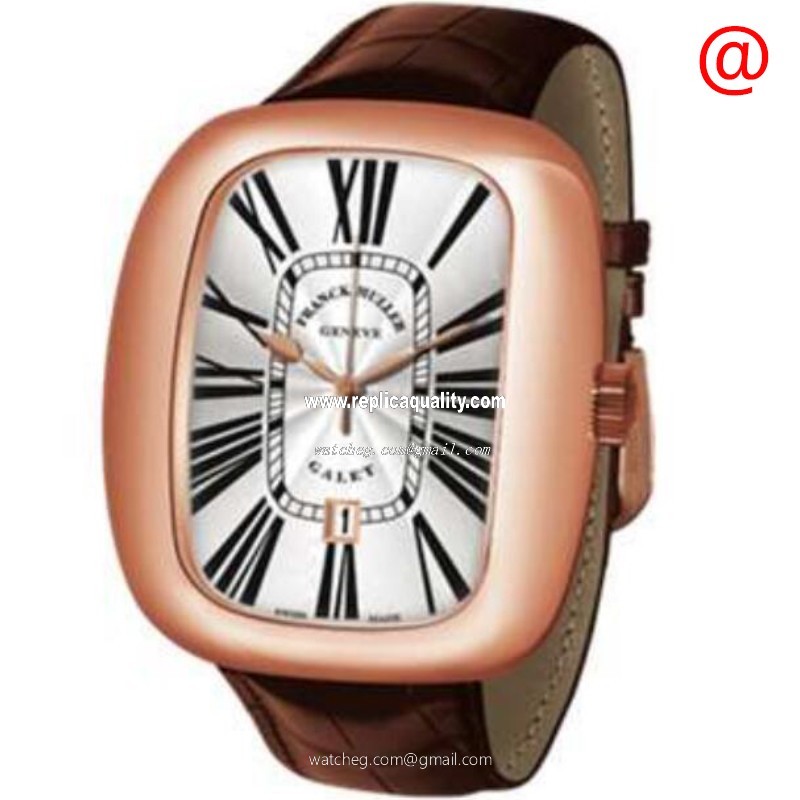 Franck Muller GALET 3002 M QZ BL ROM(5N) Quartz 18kt Rose Gold Silver