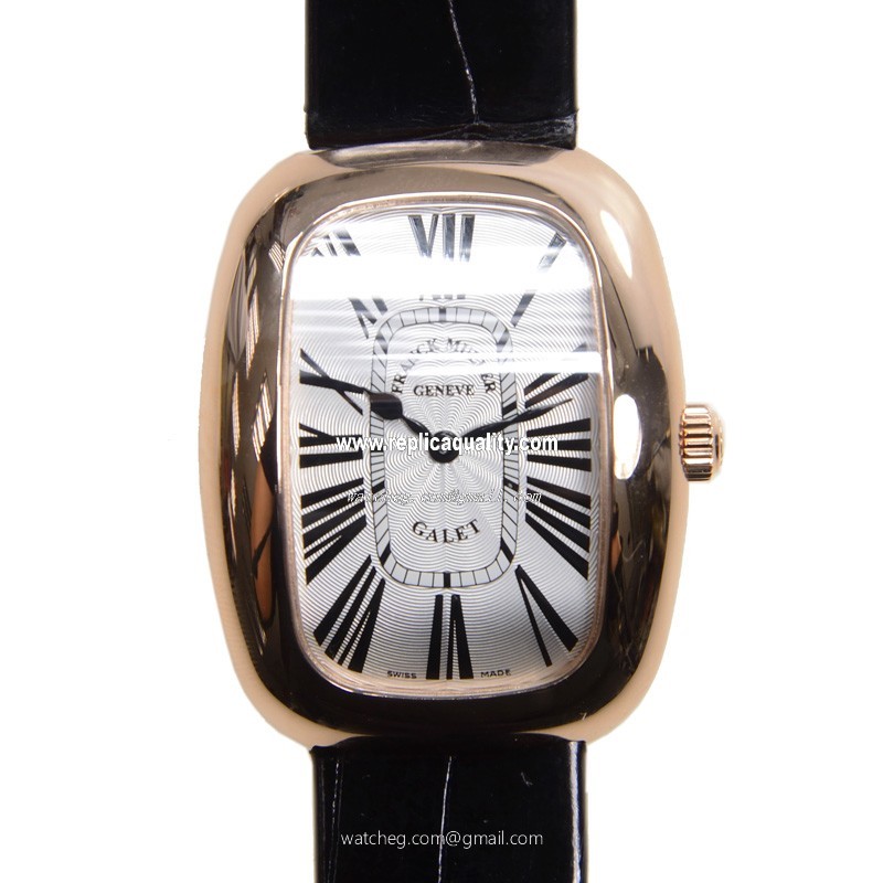 Franck Muller GALET 3002 M QZ R (5N) Quartz 18kt Rose Gold Silver