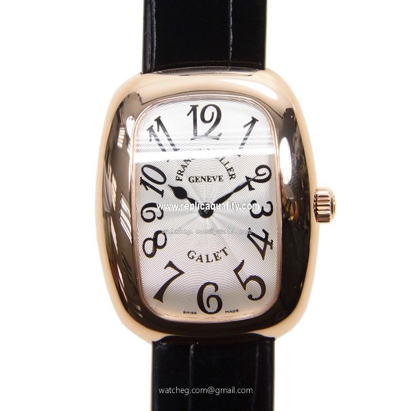 Franck Muller GALET 3002 M QZ V (5N) Quartz 18kt Rose Gold Silver