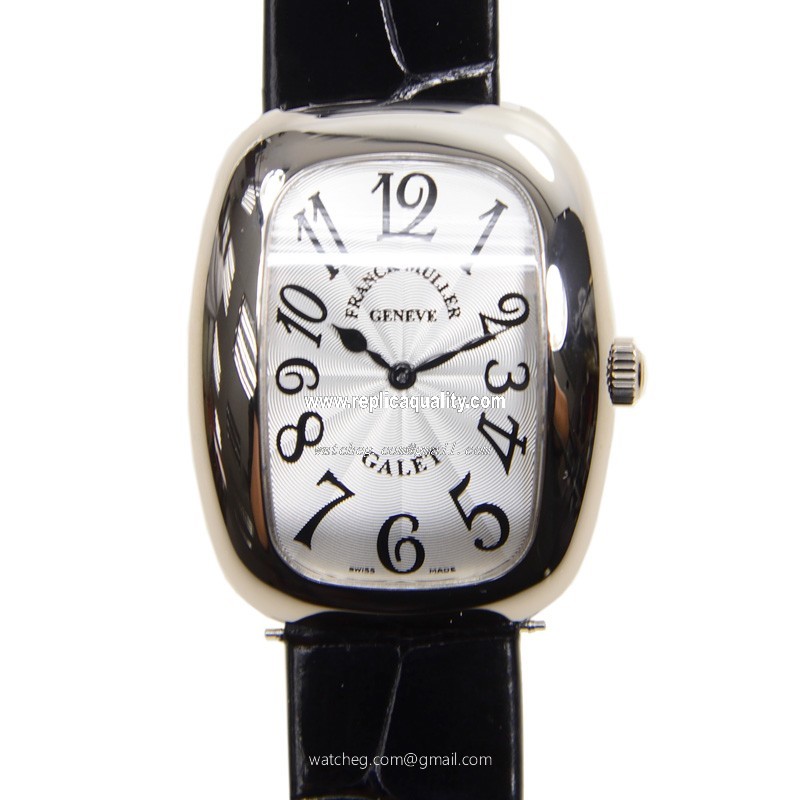 Franck Muller GALET 3002 M QZ V (OG) Quartz 18kt White Gold Silver