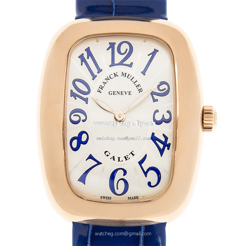 Franck Muller GALET 3002 M QZ V BU (5N) Quartz 18kt Rose Gold Silver
