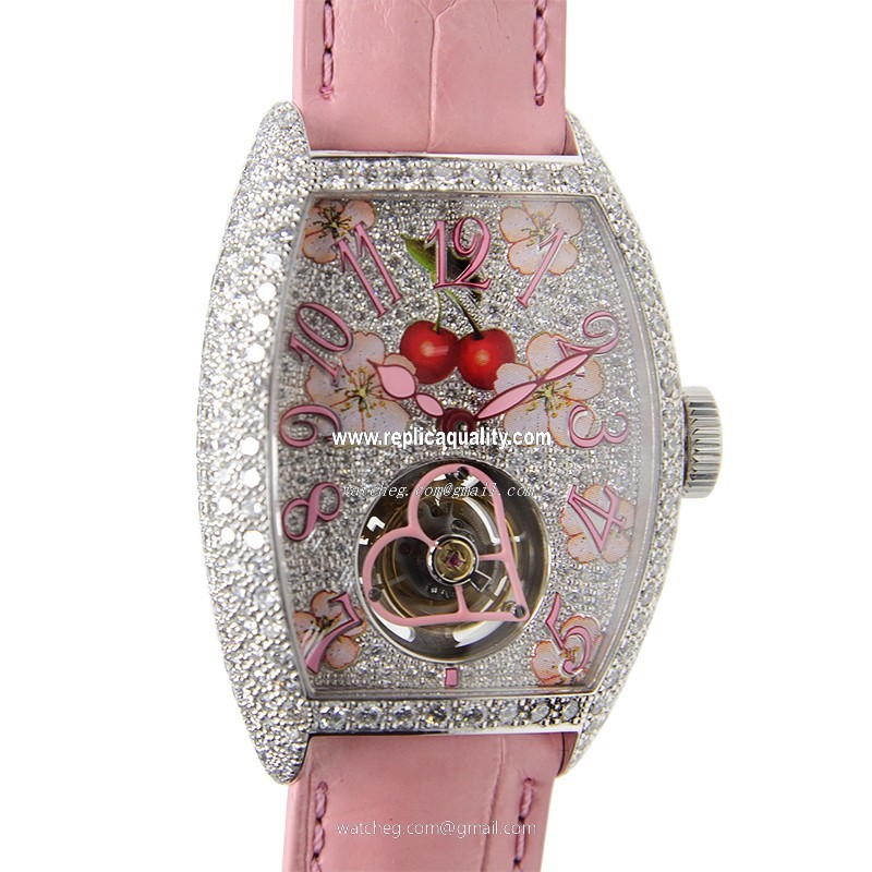 Franck Muller CINTREE CURVEX 3080 T SAK D5 CD (OG) Manual Wind 18kt White Gold & Diamond Silver