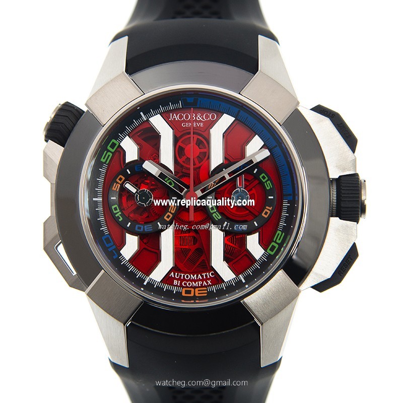 Jacob & Co EPIC X CHRONO 311.20.SB.RT.A HA4D Automatic Stainless Steel Red