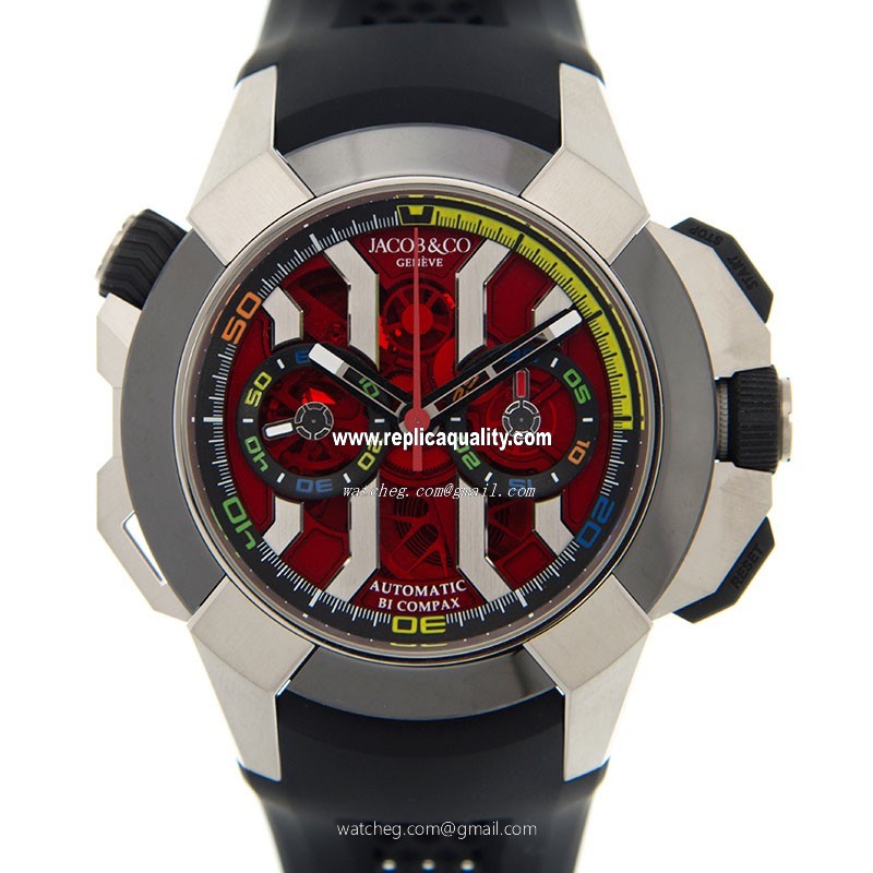 Jacob & Co EPIC X CHRONO 311.20.SB.RV.A HA4D Automatic Stainless Steel Red