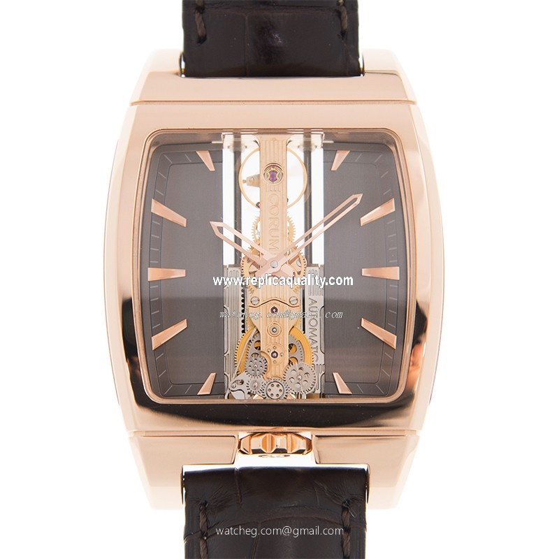 Corum BRIDGE 313.150.55/0002 FK02 Automatic 18kt Rose Gold Dark grey