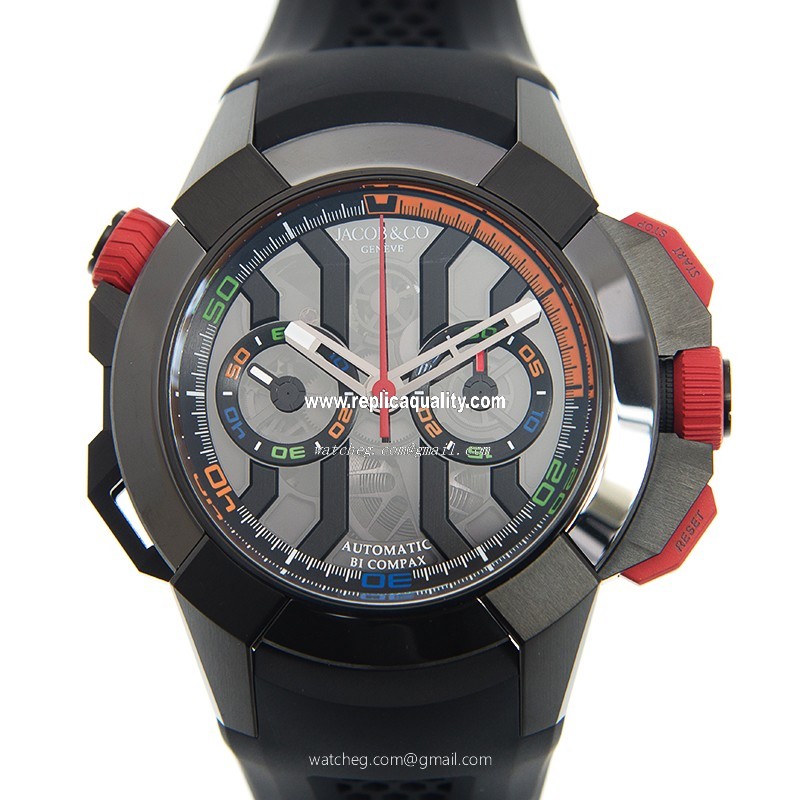 Jacob & Co EPIC X CHRONO 313.21.SB.BU.B HA4D Automatic Stainless Steel Black