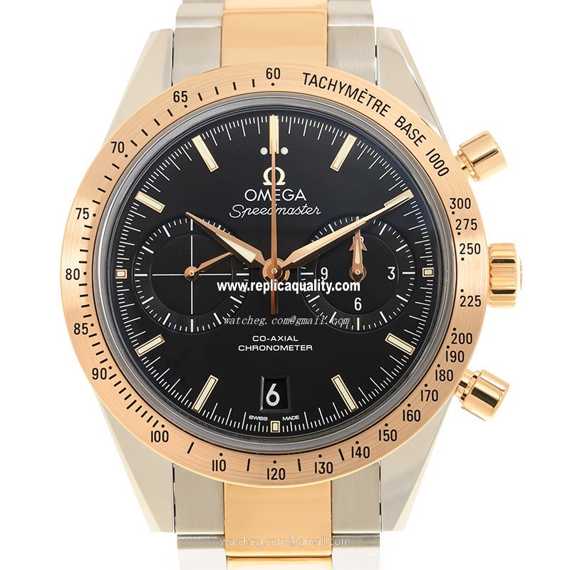 Omega SPEEDMASTER 331.20.42.51.01.002 Automatic 18kt Rose Gold & Steel Black