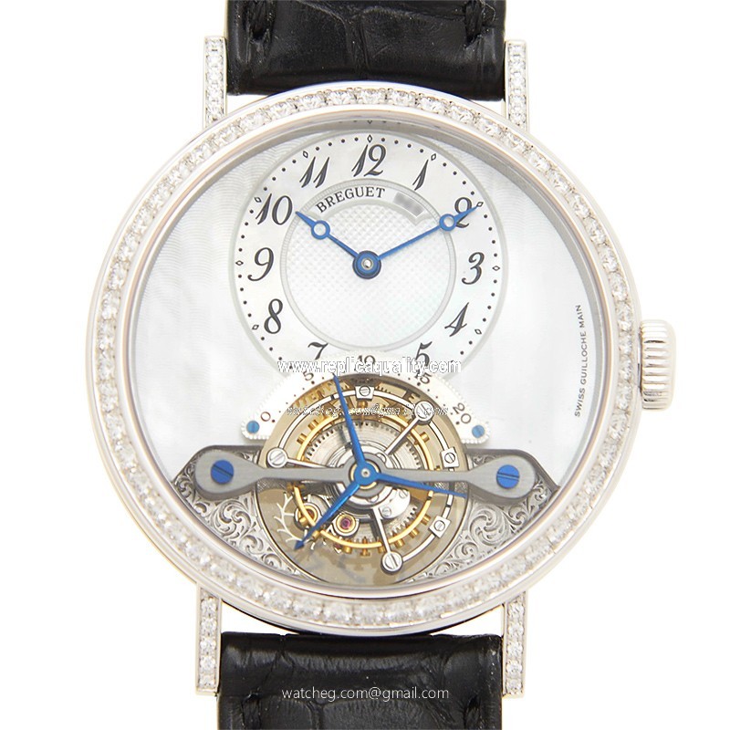 Breguet CLASSIQUE GRANDES COMPLICATIONS 3358BB/52/986/DD00 Manual Wind 18kt White Gold & Diamond Silver