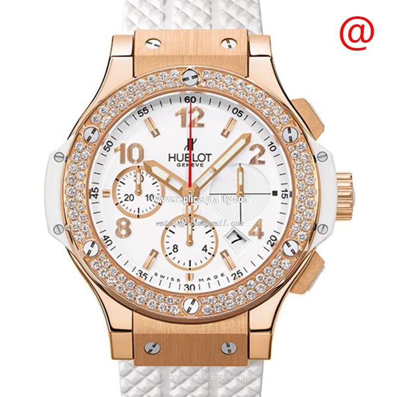 Hublot BIG BANG 341.PE.230.RW.114 Automatic 18kt Rose Gold & Diamonds White