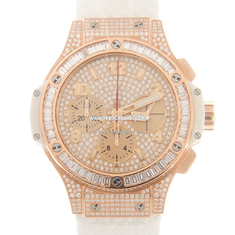 Hublot BIG BANG 341.PE.9010.RW.0904 Automatic 18kt Rose Gold & Diamonds Silver