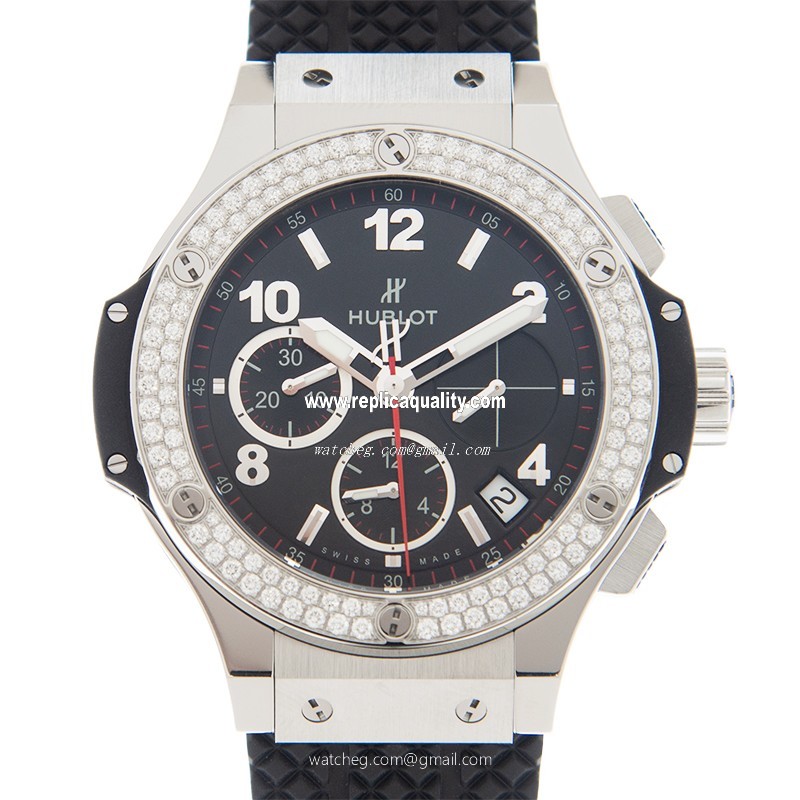 Hublot BIG BANG 341.SX.130.RX.114 Automatic Stainless Steel & Diamonds Black