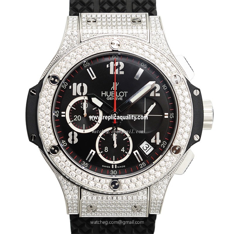 Hublot BIG BANG 342.SX.130.RX174 Automatic Stainless Steel & Diamonds Black