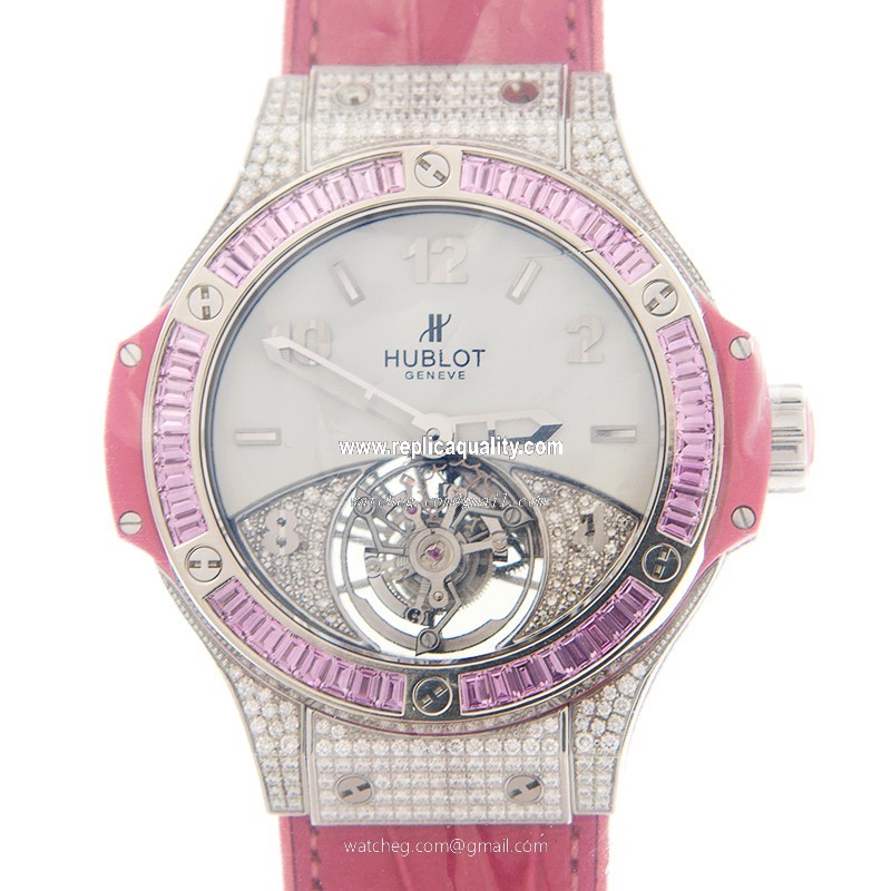 Hublot BIG BANG 345.SP.2010.LR.0933 Manual Wind Titanium & Diamond White