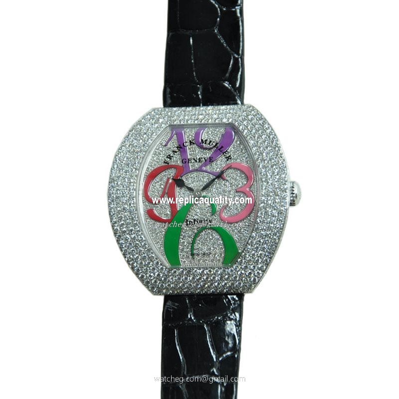 Franck Muller INFINITY 3540QZCOLDRMAD4CD(OG) Quartz 18kt White Gold & Diamond Silver