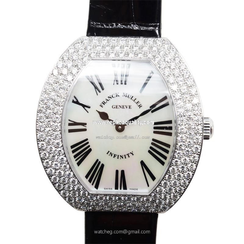 Franck Muller INFINITY 3540 QZ R D3 (OG) Quartz 18kt White Gold & Diamond White