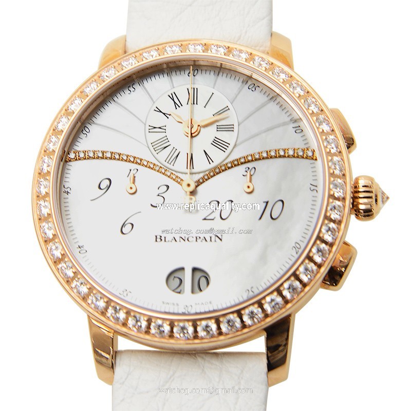 Blancpain WOMEN 3626-2954-58A Automatic 18kt Rose Gold & Diamonds White