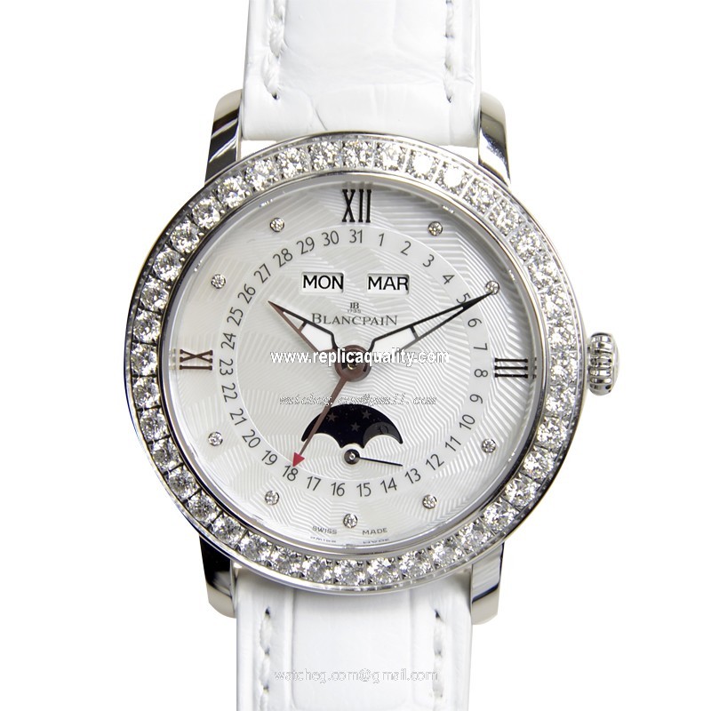Blancpain WOMEN 3663-4654-55B Automatic Stainless Steel & Diamonds White
