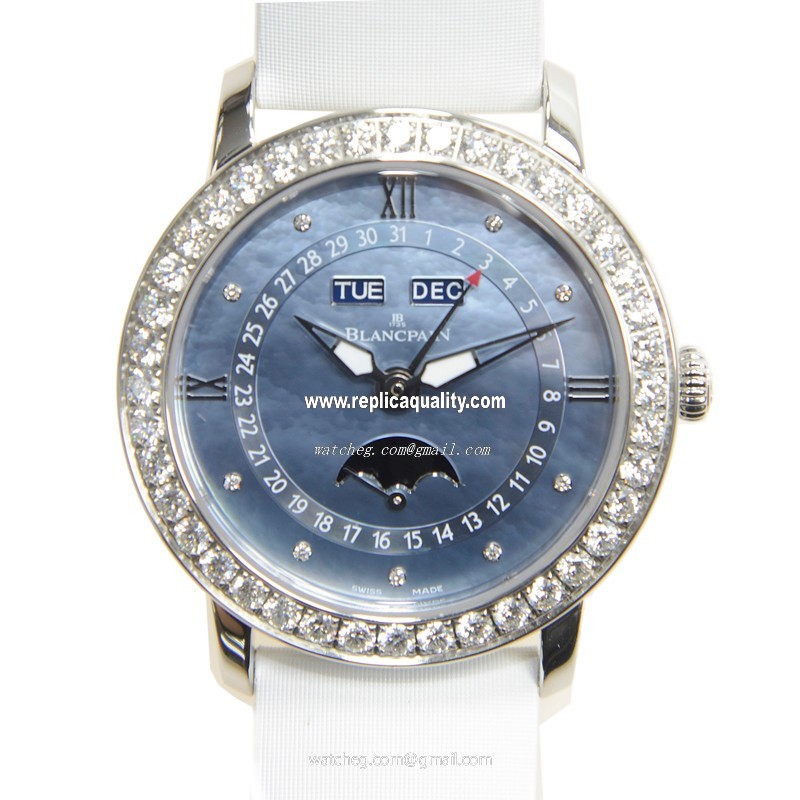Blancpain WOMEN 3663-4654L-52B Automatic Stainless Steel & Diamonds Blue