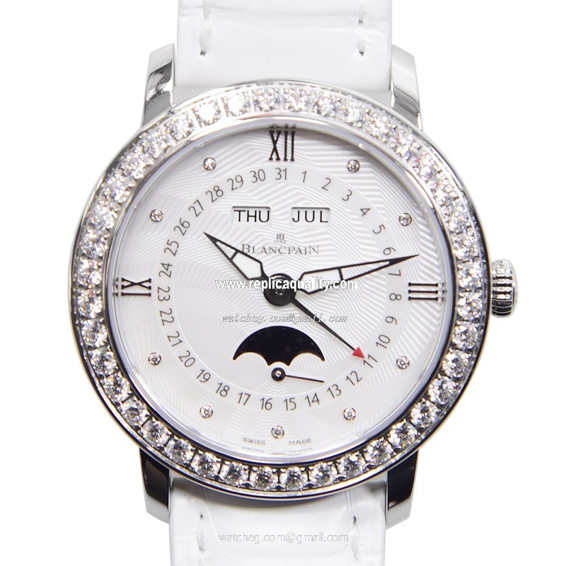Blancpain WOMEN 3663A-4654-55B Automatic Stainless Steel & Diamonds White