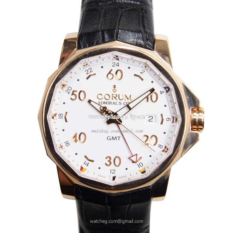 Corum ADMIRALS CUP 383.330.55-0081 AA12 Automatic 18kt Rose Gold White