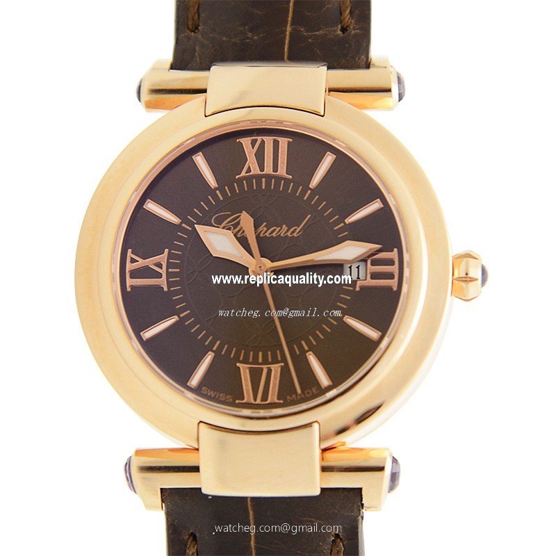 Chopard IMPERIALE 384238-5005 Quartz 18kt Rose Gold Brown