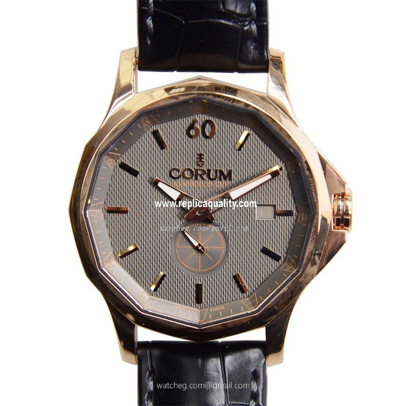 Corum ADMIRALS CUP 395.101.55-0001 AK12 Automatic 18kt Rose Gold Gray