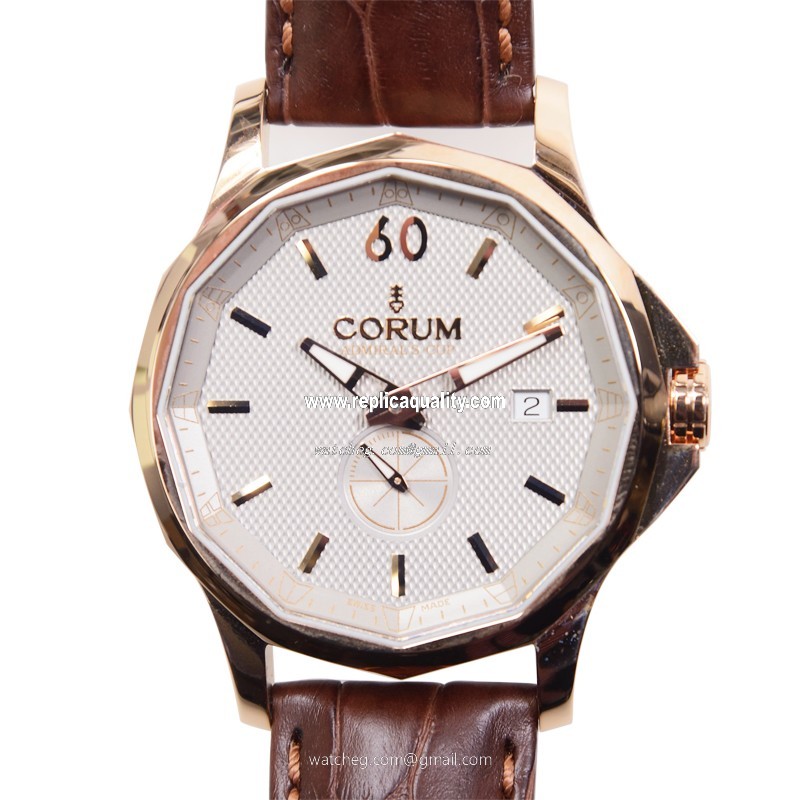 Corum ADMIRALS CUP 395.101.55-0002 FH12 Automatic 18kt Rose Gold Silver