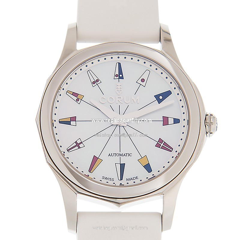 Corum ADMIRALS CUP 400.100.20/0379 PN12 Automatic Stainless Steel White