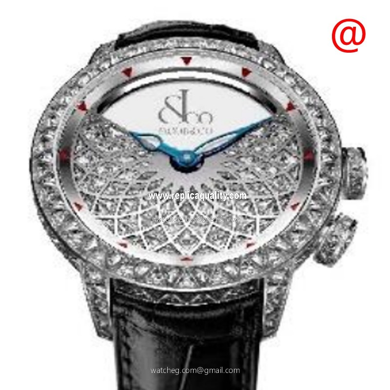 Jacob & Co CALIGULA 400.801.30.BD.BD.1BD Manual Wind 18kt White Gold & Diamond Silver