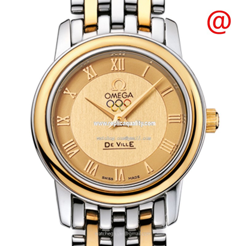 Omega SPECIALITIES 413.20.22.60.08.001 Quartz 18kt Gold & Steel Yellow