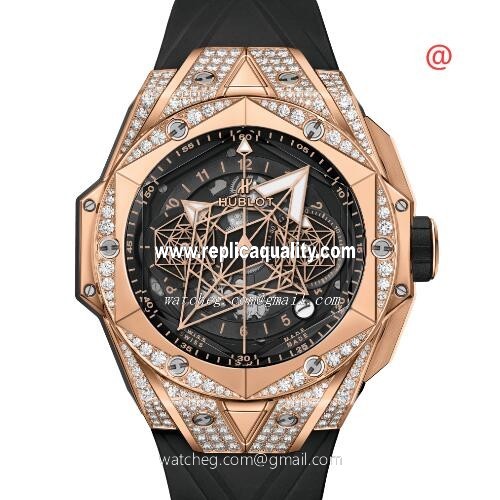 Hublot BIG BANG 418.OX.1108.RX.1604.MXM20 Automatic 18kt Rose Gold & Diamonds Black