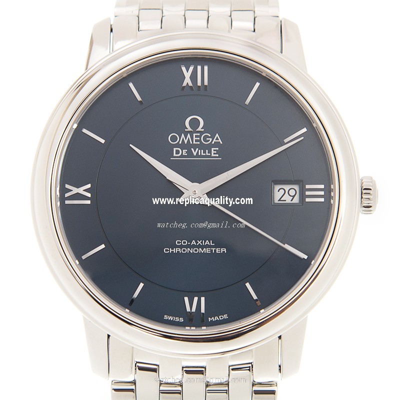Omega DE VILLE 424.10.37.20.03.001 Automatic Stainless Steel Blue