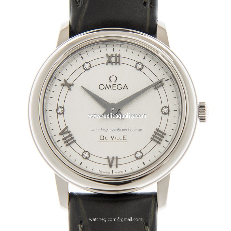 Omega DE VILLE 424.13.27.60.52.002 Quartz Stainless Steel Silver