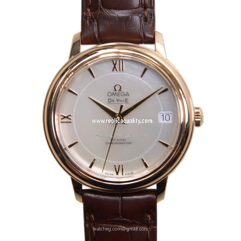 Omega DE VILLE 424.53.33.20.05.001 Automatic 18kt Rose Gold White