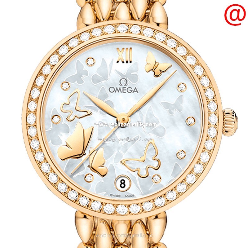 Omega DE VILLE 424.55.33.20.55.008 Automatic 18kt Gold & Diamond White